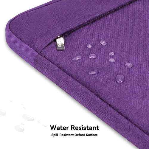 Miniatura 6 de Voova - Bolso de hombro para laptop de 14, 15, 15.6, 17, y 17.3 pulgadas, funda de transporte, maletín cruzado con correa Púrpura
