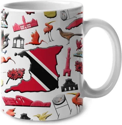 Miniatura 39 de Lotacy Taza de café con símbolos de Cuba con bandera de mapa, taza de cerámica de bandera cubana de 11 onzas, recuerdo de Cuba y regalos, idea