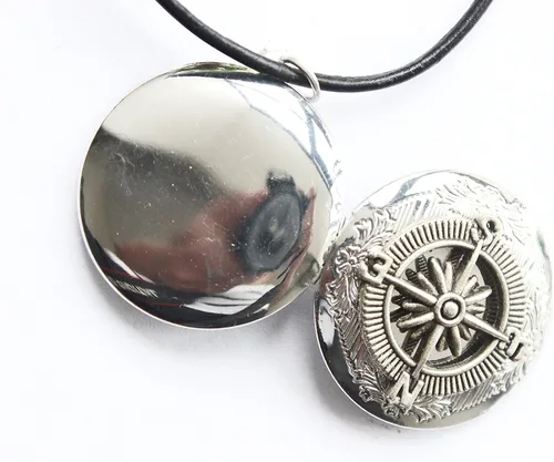 Miniatura 3 de Brújula Collar con camafeo clásico collar con camafeo Secret camafeo camafeo envejecido regalo para ella