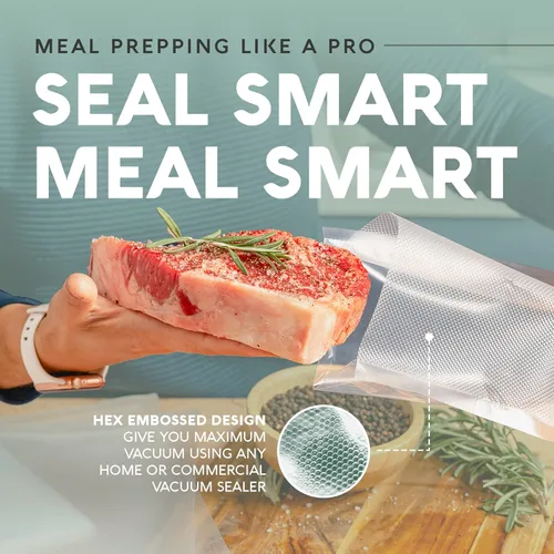 Miniatura 5 de Avid Armor bolsas comerciales para envasar al vacío, libres de BPA, ideales para Sous Vide. Paquete de 100 unidades., Transparente