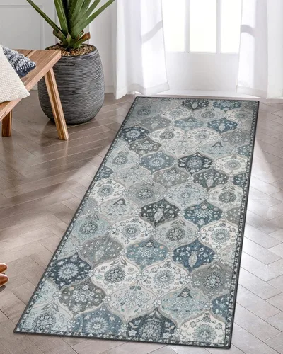 Miniatura 78 de Lahome - Alfombra de marroquí tejida, alfombra para cocina, pasillo, antideslizante, pasillo para entrada, pasillo de lavadero, dormitorio, 274 x