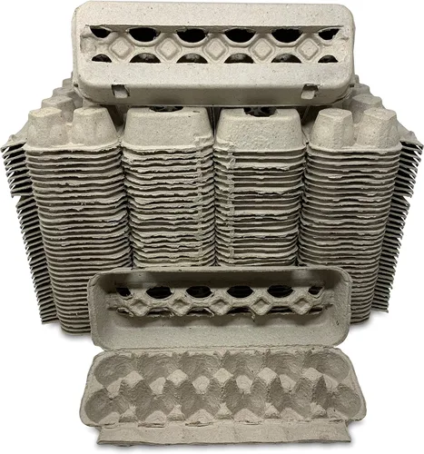 Miniatura 8 de Cackle Hatchery Cartones de huevos de pulpa de papel ventilados con capacidad para 1 docena de huevos de gallina (paquete de 24)