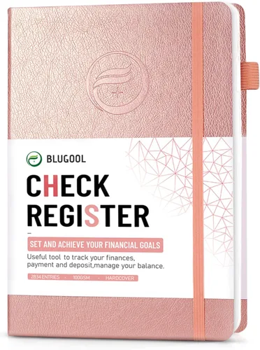 Miniatura 10 de Registros de cheques para chequera personal, registro Blugool de cheques con registros de cheques y transacciones, libro de registro de contabilidad