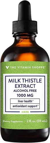 The Vitamin Shoppe Cardo mariano 1,000 mg - Apoyo a la salud del hígado, desintoxicación y protección antioxidante