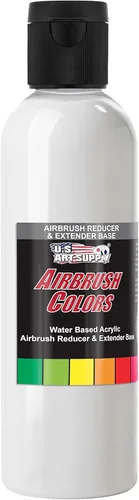 U.S. Art Supply Base reductora y extensora para aerógrafo de 4 onzas para pinturas acrílicas, diluyente de pintura para aerógrafo, reduce la