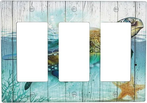 Miniatura 10 de Cubierta decorativa para interruptor de luz, diseño de pájaros y flores florales en blanco y negro, 2 bandas, cubierta decorativa para pared, placa