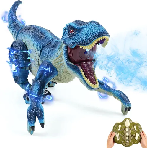 Juguetes de Dinosaurio con Control Remoto - Regalos de Cumpleaños para Niños de 3-5 4-7 8-12 años, Juguete Interactivo para Niños de 3 4 5 6 7 8 9
