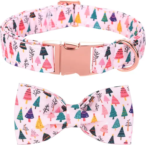 Miniatura 11 de Collar para perros - Rugby con flores Collar para mascotas con lazos para perros Corbatin para mascotas Collar para perros ajustable Collar