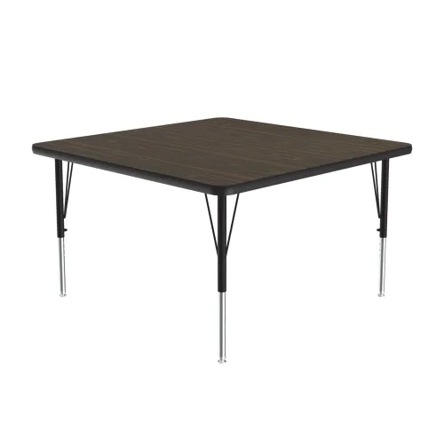 Miniatura 52 de Correll Mesa de Actividades Rectangular para Aula de 24"x36", Altura Ajustable (19"-29"), Granito Negro Laminado Térmico Fusionado Duradero