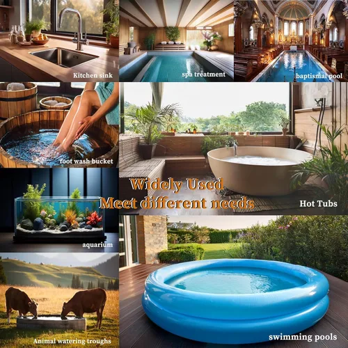 Miniatura 6 de Calentador de agua sumergible de 2000 W, calentador de agua eléctrico portátil para piscina y bañera de hidromasaje con termostato y enchufe GFCI