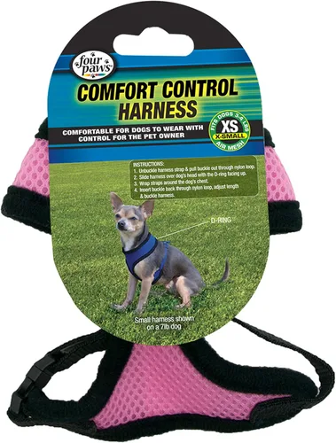 Miniatura 14 de Four Paws Comfort Control - Arnés para perro, color negro, extra pequeño