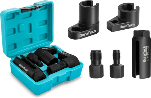 Miniatura 8 de DURATECH Juego de llaves de vaso del sensor de oxígeno O2 de 3/8" x 7/8" (22mm), herramienta de extracción del sensor de oxígeno de acero