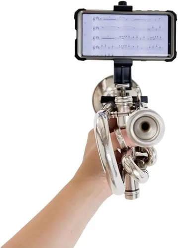Miniatura 3 de Gripophone Trompet Phone Lyre - Monta de forma segura tu teléfono en tu bocina, lee fácilmente música de PDF, toma videos mientras juegas