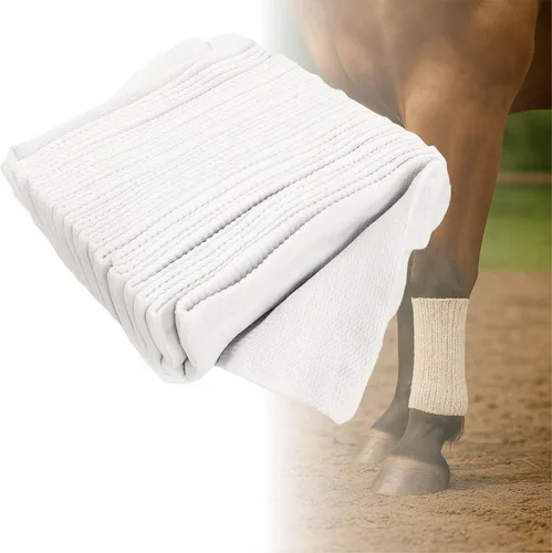 EDWERD Fijar vendaje de soporte tubular de red elástica para muslo de perro grande, animal caballo vaca, retenedor de apósito para heridas