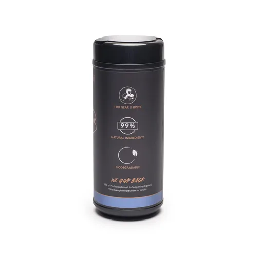 Miniatura 6 de Toallitas Champion - Toallitas de limpieza para guantes de boxeo, 45 unidades Fórmula con aceite de árbol de té Para guantes, equipo y cuerpo