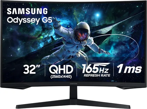 Miniatura 16 de Samsung 27-pulgadas Odyssey G55C Serie QHD 1000R Monitor de juegos curvado, 1ms(MPRT), HDR10, 165Hz, AMD Radeon FreeSync, Cuidado de los ojos