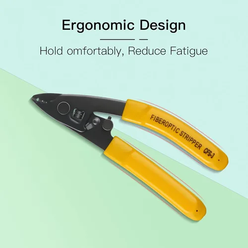 Miniatura 2 de 3 pelacables de fibra óptica CFS-3 con orificios de 3 puertos con mango de 6 pulgadas, llave hexagonal ajustable para chaqueta, amortiguador