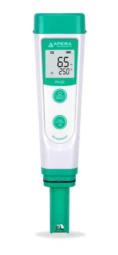 Miniatura 3 de Apera Instruments Kit de probador de pH impermeable AI209 Value Series PH20, ± 0.1 pH de precisión y AcuRite 00613 higrómetro digital y termómetro