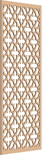 Miniatura 191 de Madison Paneles de pared decorativos de madera con calado, 9 3/8 pulgadas de ancho x 24 3/8 pulgadas de alto x 3/8 de alto, roble rojo rojo (Red Oak)