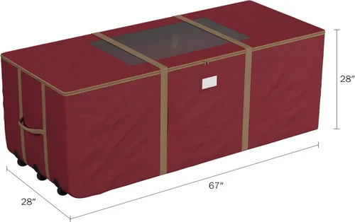 Miniatura 4 de Bolsa de almacenamiento enrollable para árbol de Navidad - Bolsas de almacenamiento resistentes para árboles artificiales de 3.7 m, decoración