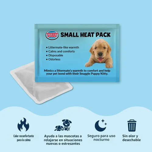 Miniatura 7 de Snuggle Puppy Junior - Juguete para cachorros de razas pequeñas, juguete de peluche más pequeño con pulso de sensación real, diseñado