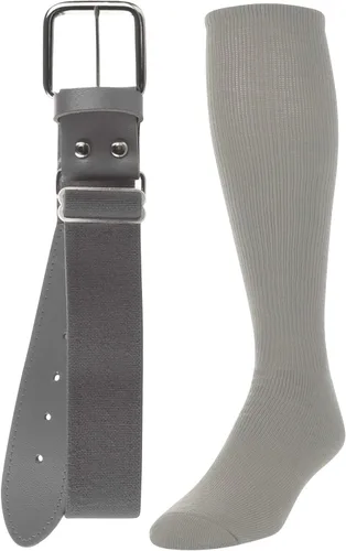 Miniatura 8 de TCK Combo de calcetines y cinturón de béisbol o sóftbol, tallas para jóvenes y adultos para niños y niñas, hombres y mujeres Escarlata