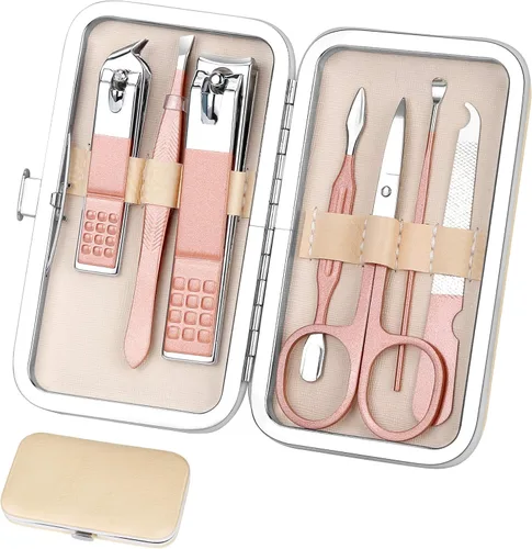 Set de manicura y pedicura Aceoce, set de cortauñas, set de manicura para mujer, herramientas profesionales para cortar las uñas, para pedicura, de