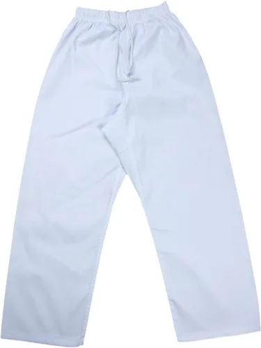 Miniatura 4 de FLUORY Uniforme de karate con cinturón libre, blanco Karate Gi para niños y adultos, talla 000-6