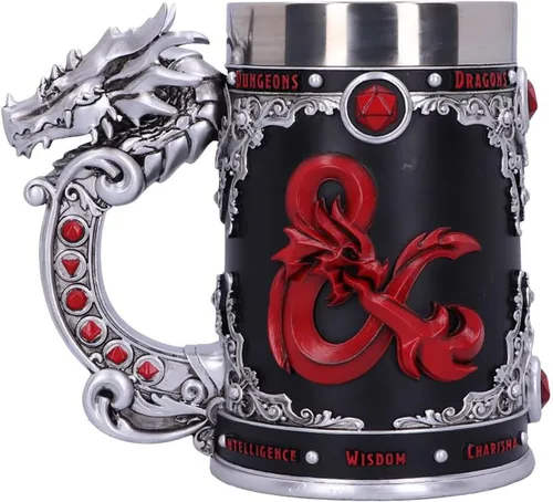 Miniatura 4 de Nemesis Now Dungeons & Dragons Fantasy Role Play Die D20 - Jarra de poliresina, color negro, 1 unidad (paquete de 1)