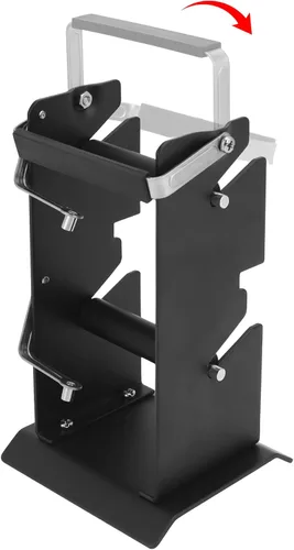 Miniatura 3 de QWORK Paquete de 2 Dispensadores de Carrete de Soldadura Doble, Soporte de Carrete de Soldadura, Dispensador de Carrete Portarrollos Ajustable