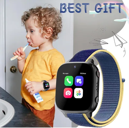 Miniatura 5 de Paquete de 2 bandas de repuesto de nailon compatibles con AT&T amiGo Jr Watch/Cosmo JrTrack 5/4/3/2 SE/2/1 JrTrack Watch, pulsera deportiva trenzada