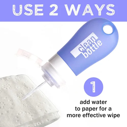 Miniatura 2 de Bidé de viaje CleanButtle, tu bidé portátil ultra discreto sobre la marcha, CleanButtle limpia tu trasero (azul transparente)