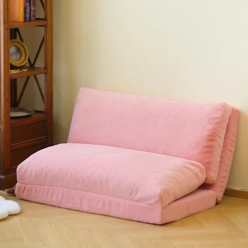 Miniatura 25 de N&V Sofá cama plegable tipo bolsa de frijoles, sofá cama plegable con relleno de espuma, incluye funda extraíble y lavable a máquina, suave forro