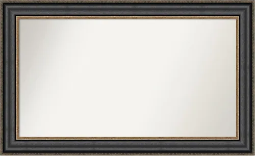 Miniatura 581 de Amanti Art Espejo personalizado, espejo de baño negro puente, espejo de pared o espejo de tocador de baño sobre el fregadero (26 x 26 pulgadas)