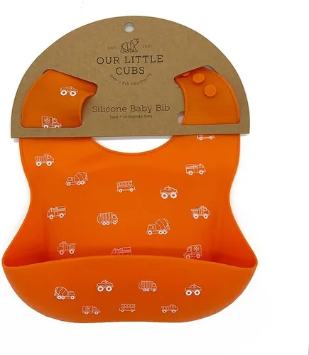 Miniatura 10 de Baberos de silicona para bebés, ajuste ajustable, babero impermeable, suministros de alimentación para bebés