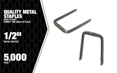 Miniatura 7 de Southwire SMS12-5000BKT Grapas de metal Romex™ de 1/2 pulgada, cubo de 5000 piezas