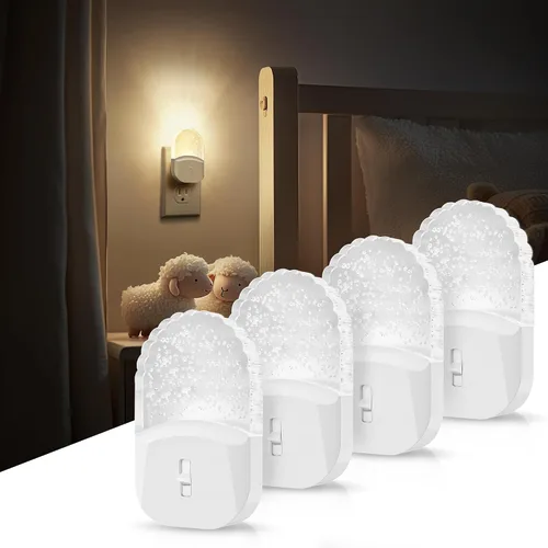 Miniatura 15 de DORESshop Luces nocturnas enchufables a la pared [paquete de 2] 3CCT luz nocturna LED con sensor de atardecer a amanecer, luz nocturna enchufable