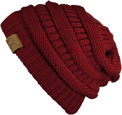 Miniatura 199 de C.C Trendy Warm Chunky Soft Stretch Cable Knit Beanie
