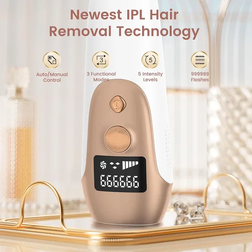 Miniatura 2 de Dispositivo de depilación IPL, depilación láser IPL para mujeres y hombres en casa, modelo S3, blanco