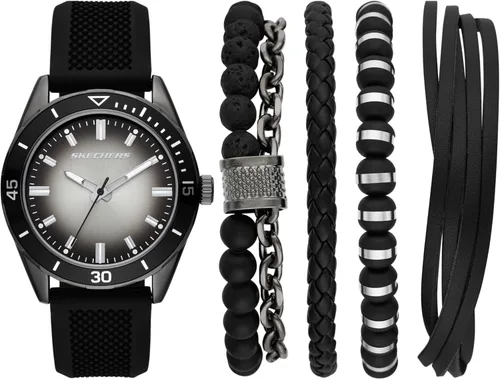 Miniatura 12 de Skechers Set de Regalo para Hombre con Reloj y Pulsera Apilable o Correa Intercambiable