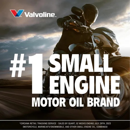 Miniatura 4 de Valvoline Aceite de motor sintético completo de 4 tiempos para motocicleta 10W-40, 1 cuarto de galón