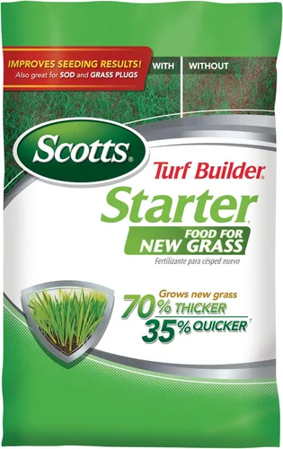 Miniatura 11 de Scotts Turf Builder - Alimento de inicio para césped nuevo listo para rociar, uso en césped recién sembrado o después de instalar césped, para todo