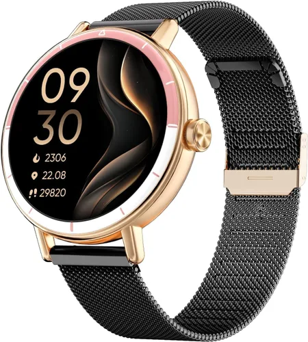 Miniatura 10 de TOOBUR Reloj inteligente para mujeres con dos bandas, reloj de seguimiento de actividad física, monitor de frecuencia cardíaca, contador de pasos