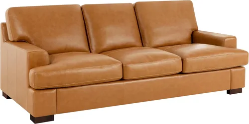 Miniatura 17 de Naomi Home Siggy - Silla decorativa de piel auténtica de 400 libras de capacidad, relleno de cojín de plumas de ganso para comodidad similar a una