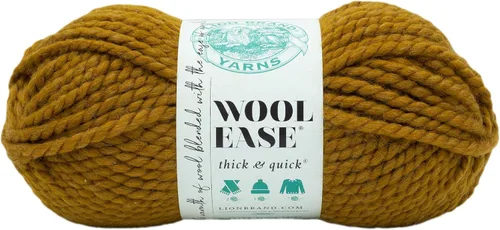 Miniatura 116 de Lion Brand Yarn - Ovillo de lana Wool-Ease Thick & Quick color fuerza aérea