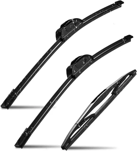 Miniatura 9 de Juego de 3 limpiaparabrisas de repuesto para GMC Terrain Chevy Equinox 2010-2017, 24 + 17 + 13 pulgadas (juego de 3)