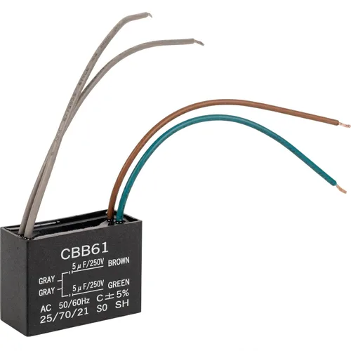 Miniatura 10 de BlueStars - Condensador de ventilador de techo CBB61 4uf+4uf+2.5uf de 5 cables, 250 V/300 V CA, paquete de 1, repuesto para ventilador de techo