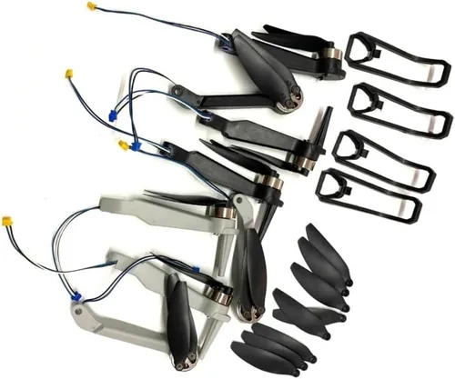 Miniatura 2 de E88EVO Drone RC sin escobillas E88 EVO Quadcopter Parts Guard Motor Propellers Arm Accesorio (16 cuchillas 8 Guardia)