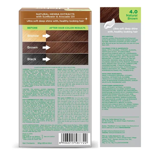Miniatura 2 de Nisha Crème - Tinte permanente para el cabello, color marrón natural (paquete de 2)