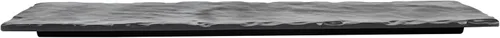 Miniatura 13 de Restaurantware Voga - Platos de servir de 10 x 20 pulgadas, 4 tablas rectangulares de charcutería, imitan el aspecto de la melamina negra pizarra